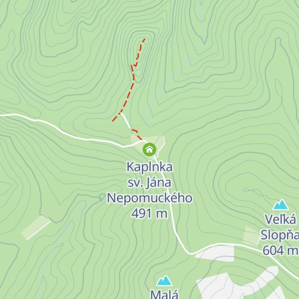 Map of Kaplnka sv. Jána Nepomuckého