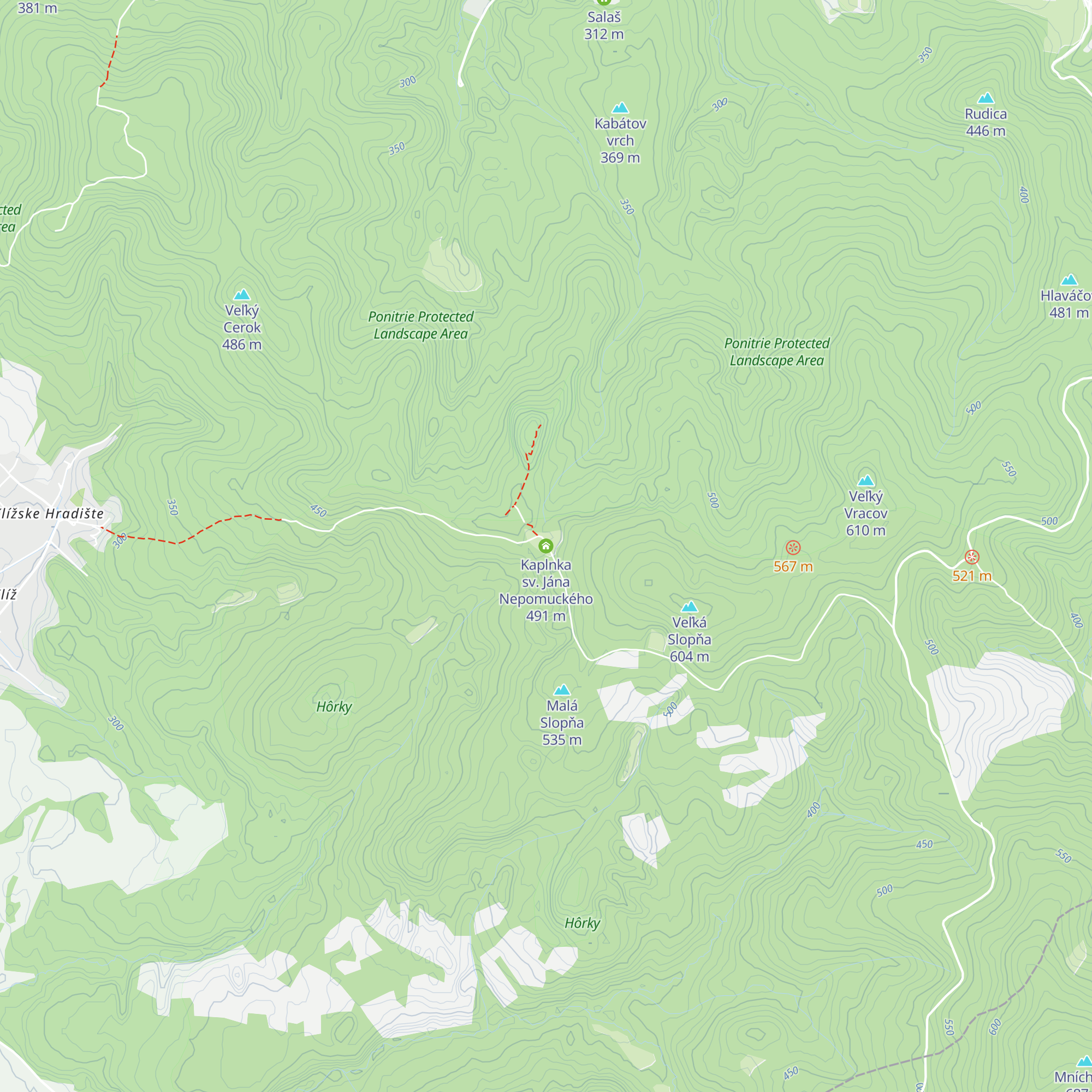 Kaplnka sv. Jána Nepomuckého map