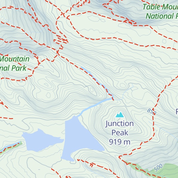 Map of St. Michael Peak