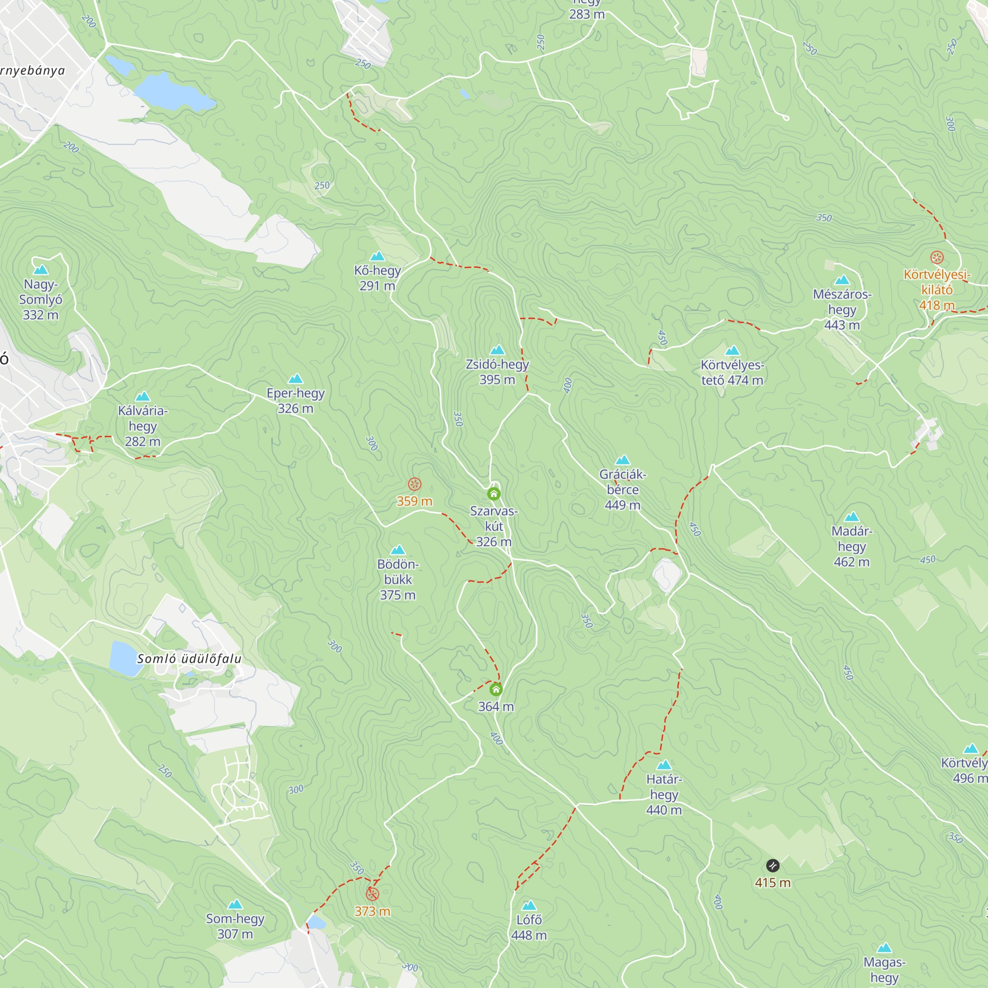 Szarvas-kút map