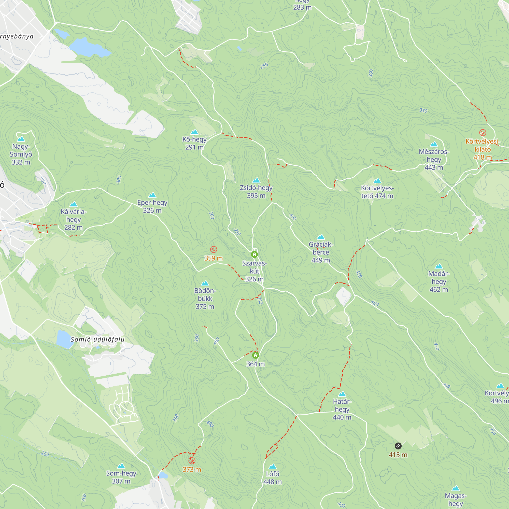 Szarvas-kút map
