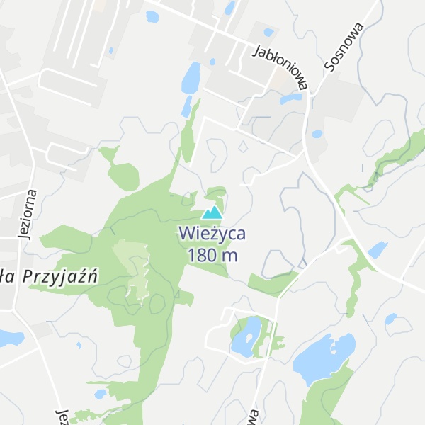 Map of Wieżyca