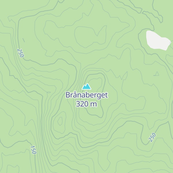 Map of Brånaberget