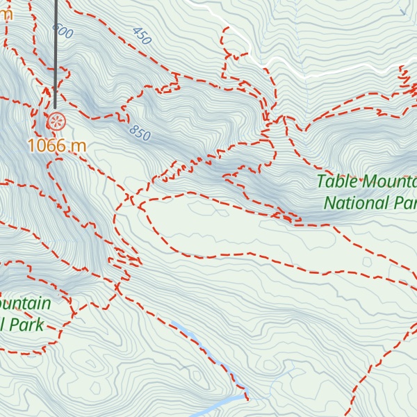 Map of Table Mountain