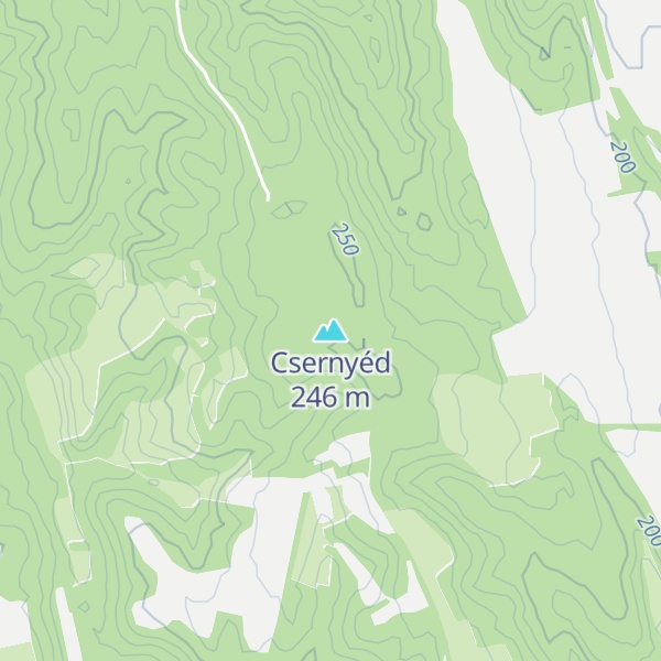 Map of Csernyéd