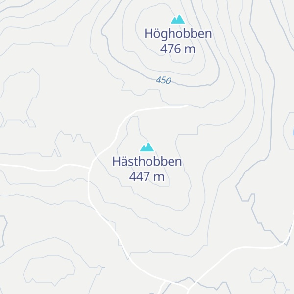 Map of Hästhobben