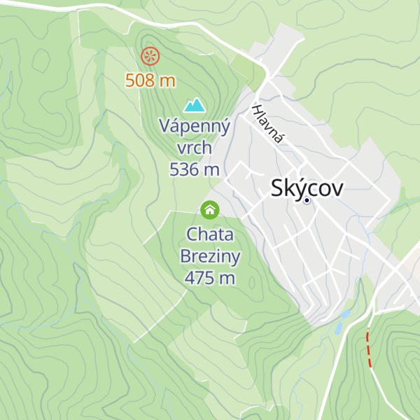 Map of Chata Breziny