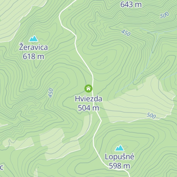 Map of Hviezda