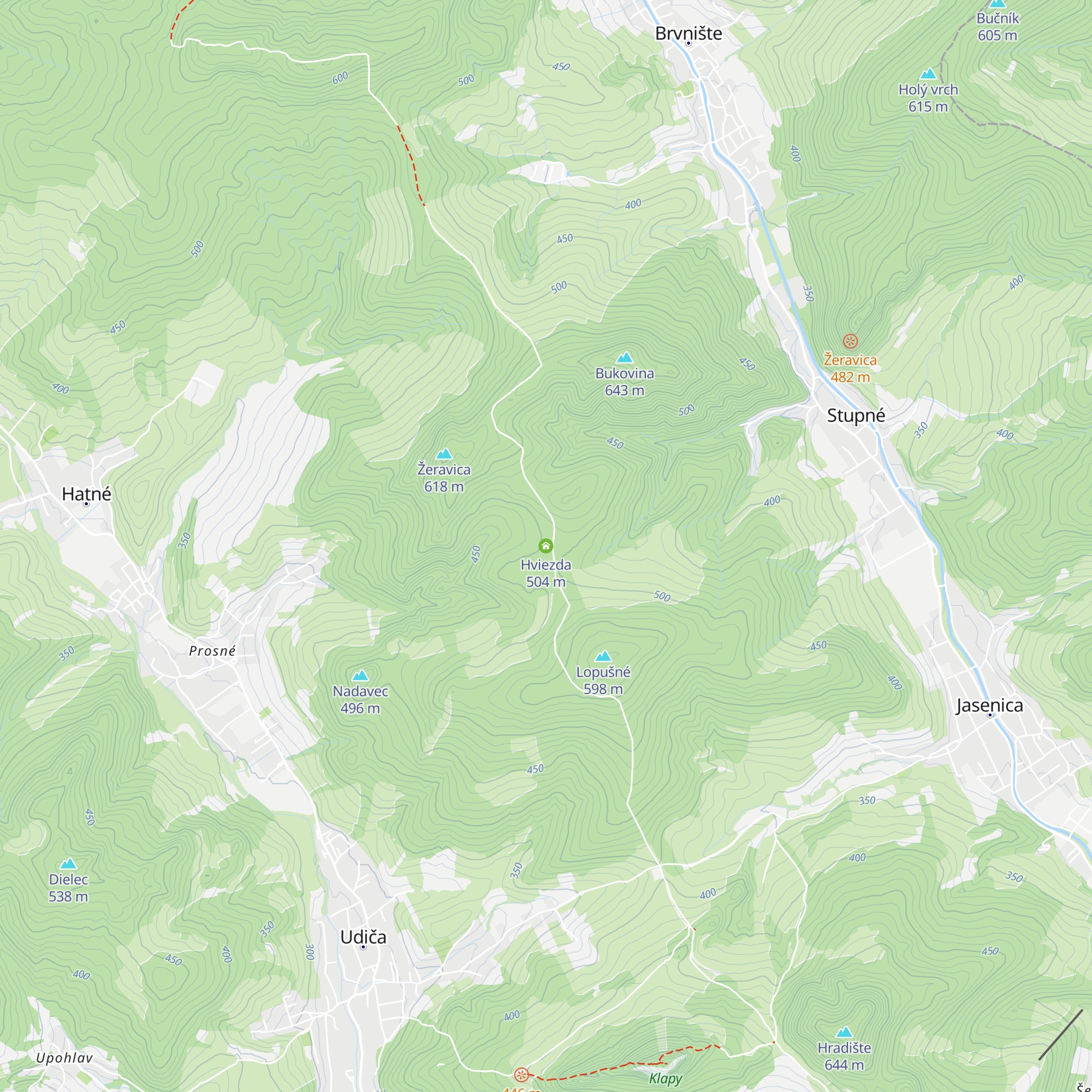 Hviezda map
