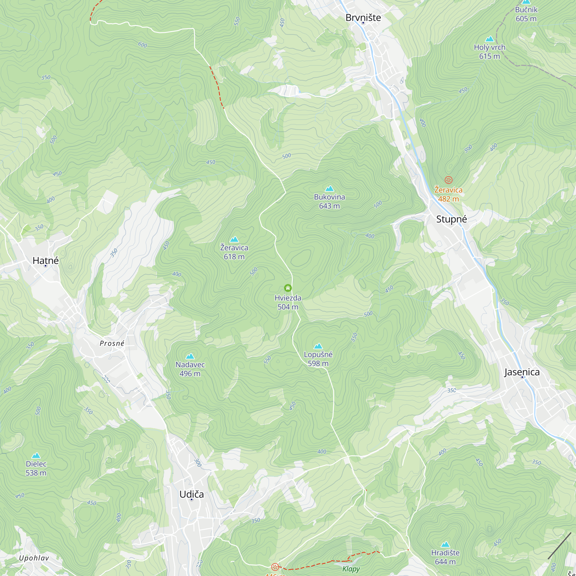 Hviezda map