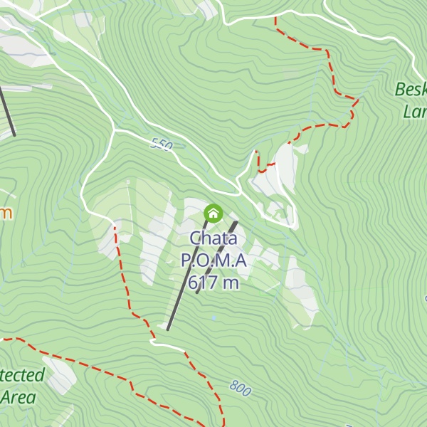 Map of Chata P.O.M.A