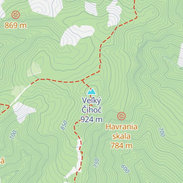 Map of Veľký Čihoč