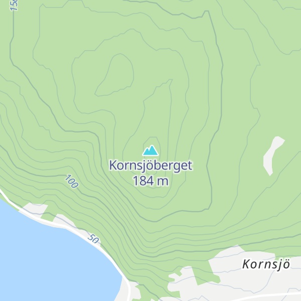 Map of Kornsjöberget