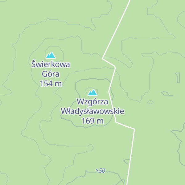 Map of Wzgórza Władysławowskie