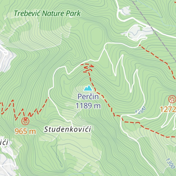 Map of Perčin