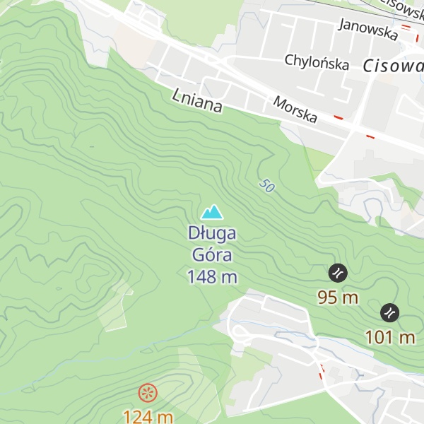 Map of Długa Góra