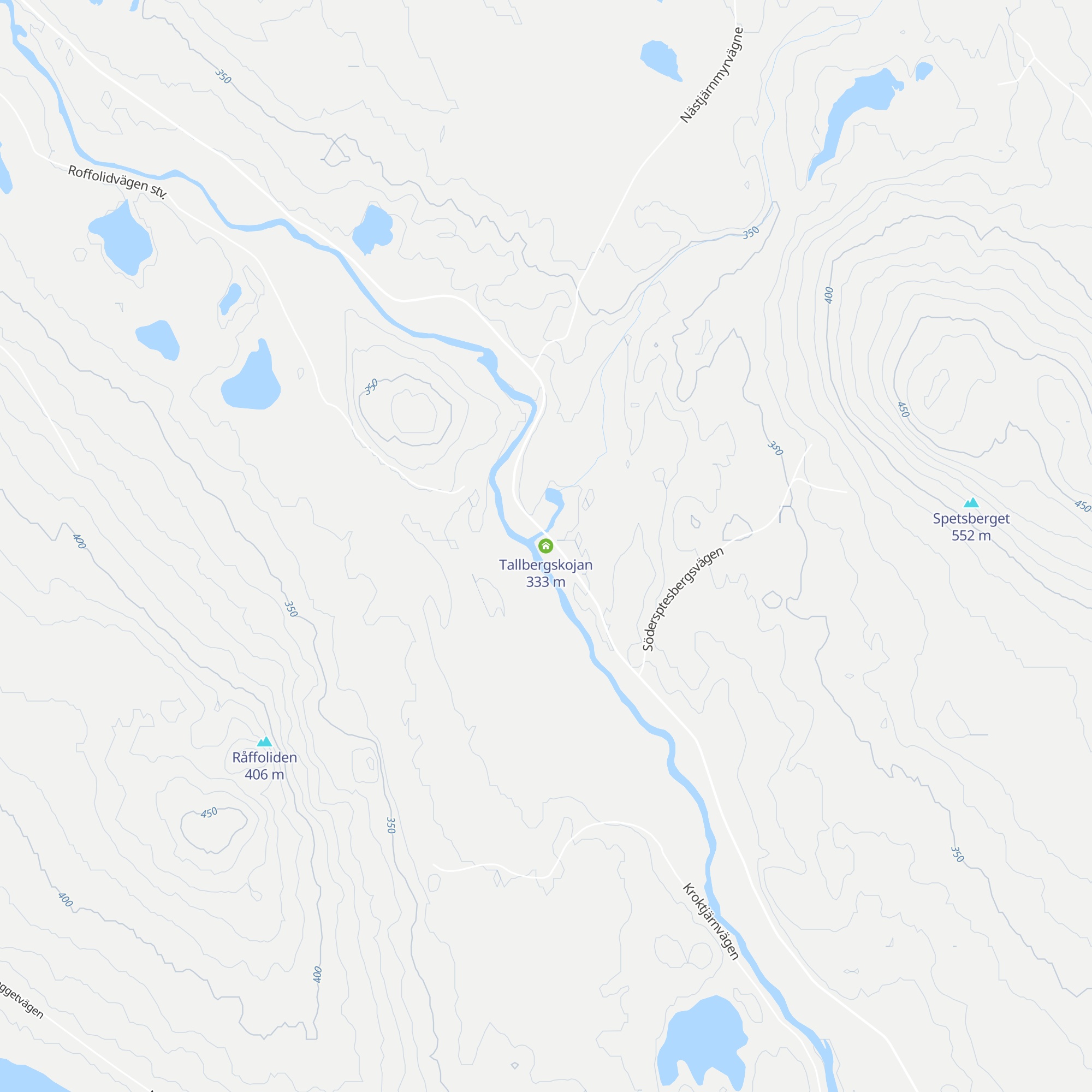 Tallbergskojan map