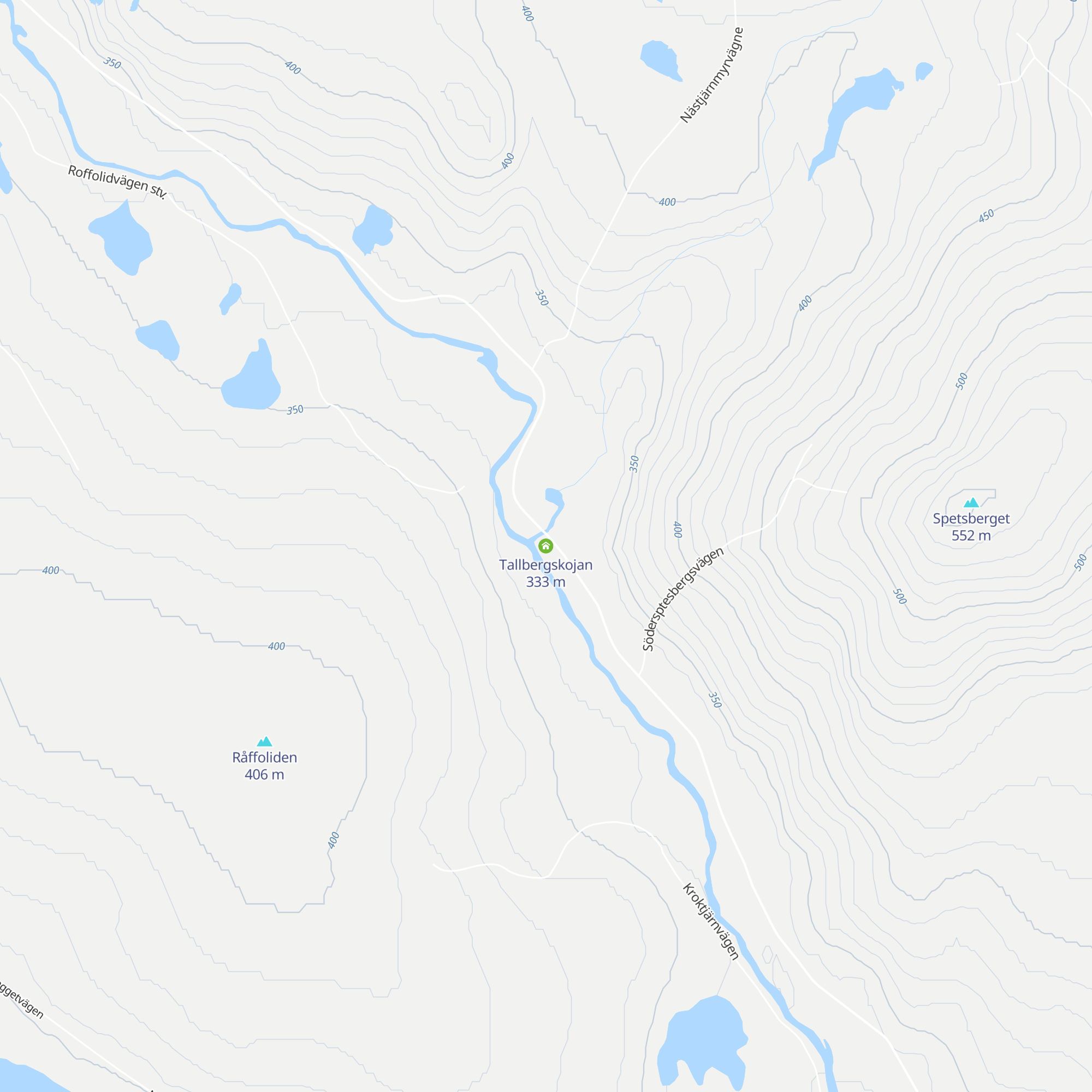 Tallbergskojan map
