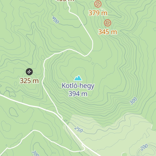 Map of Kotló-hegy