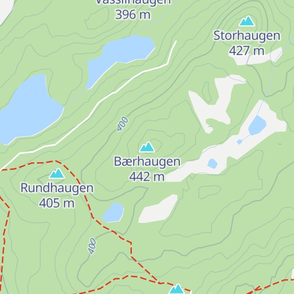 Map of Bærhaugen