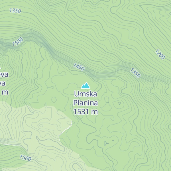 Map of Umska Planina