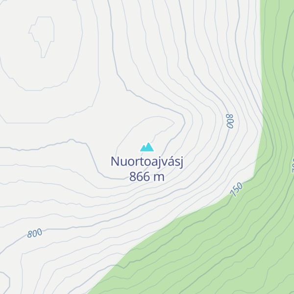Map of Nuortoajvásj