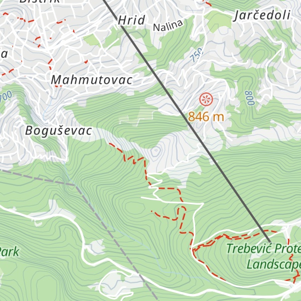 Map of Čolina kapa