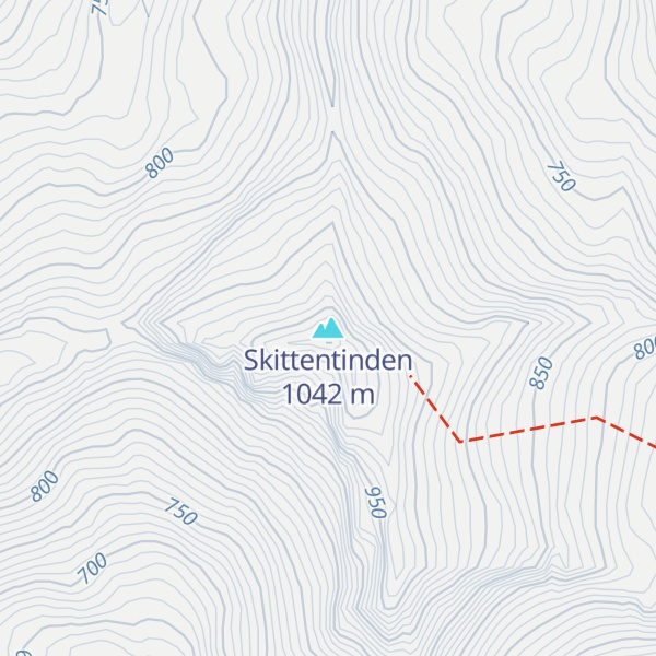 Map of Skittentinden