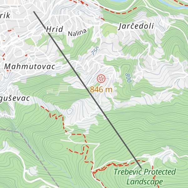 Map of Mala kapa