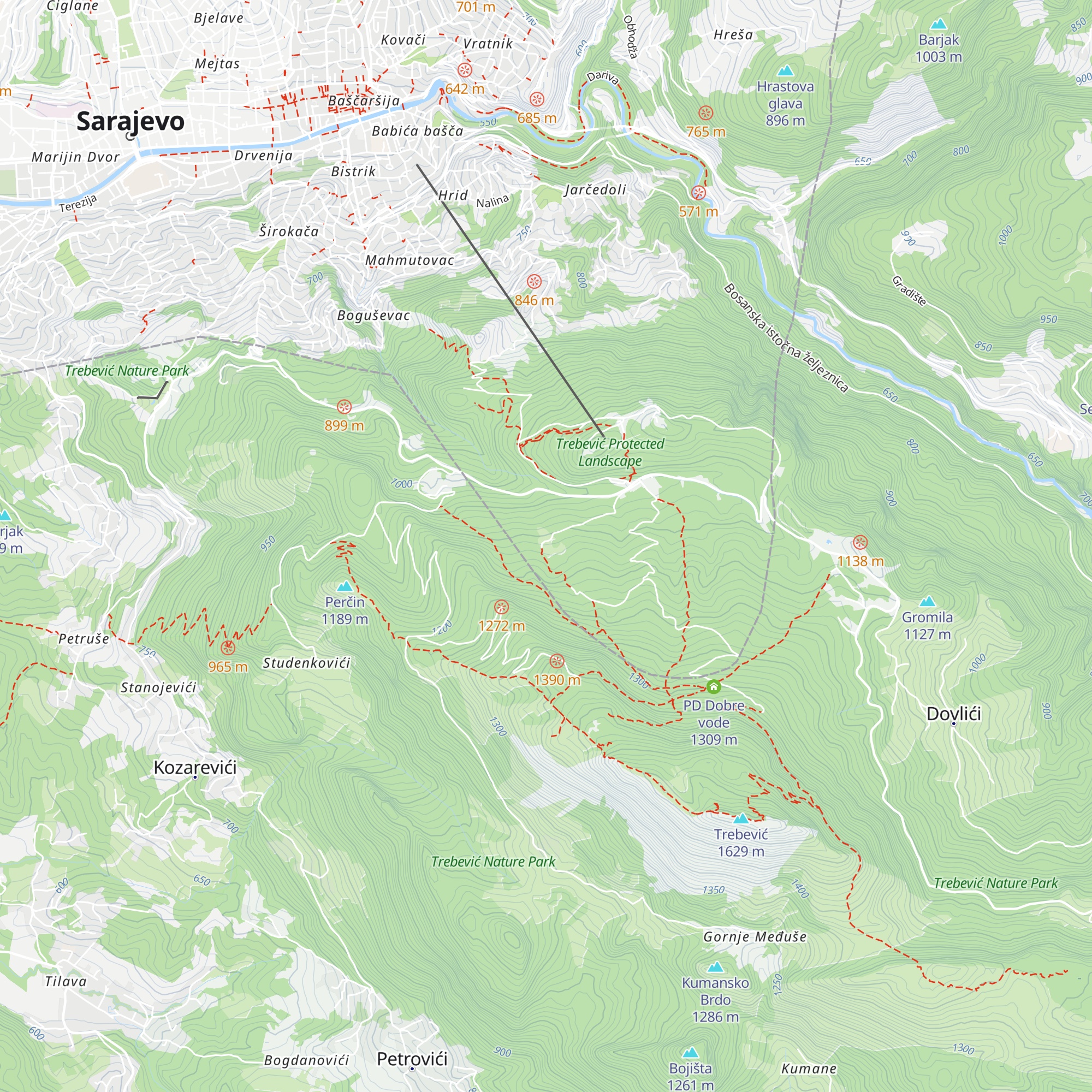 PD Napredak map
