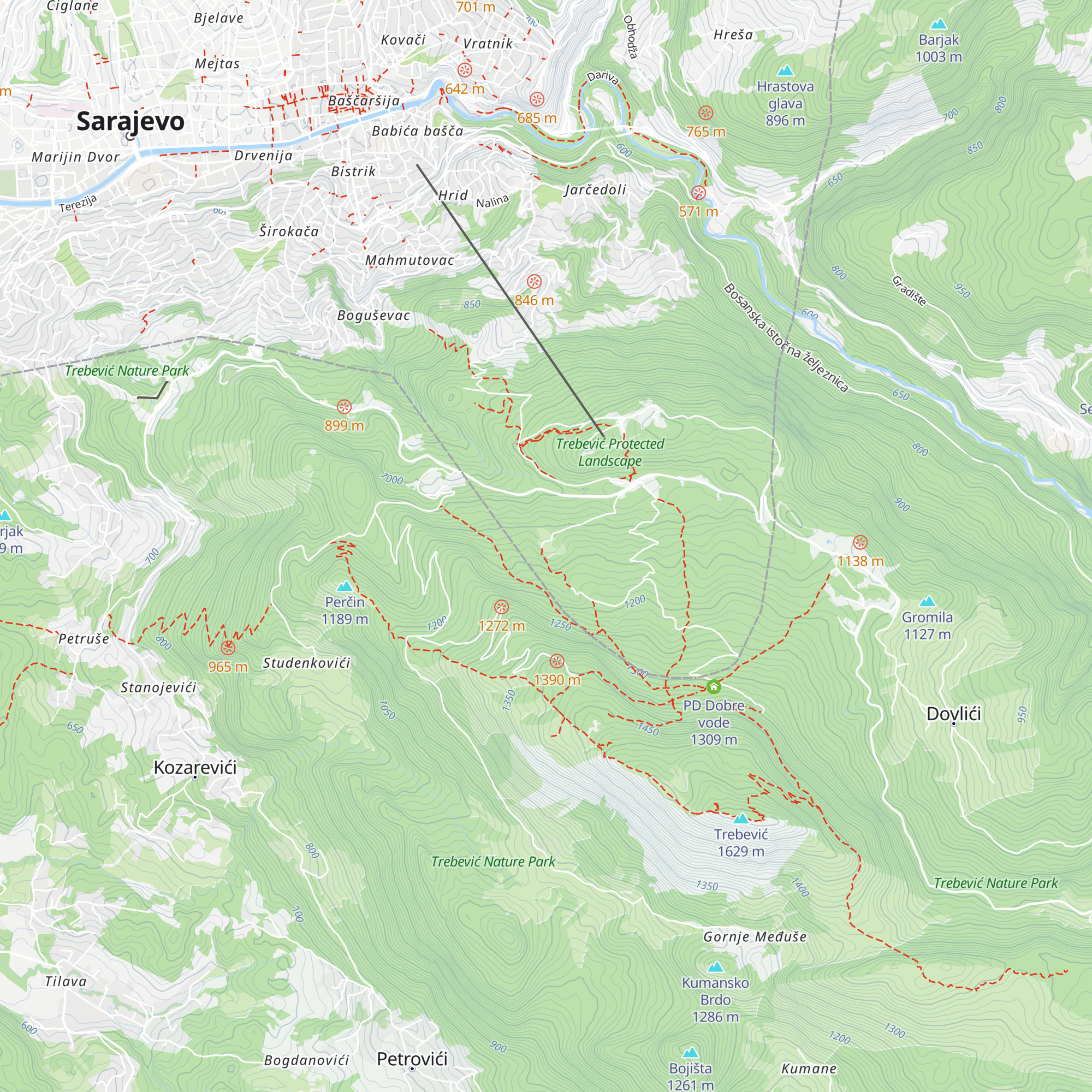PD Napredak map