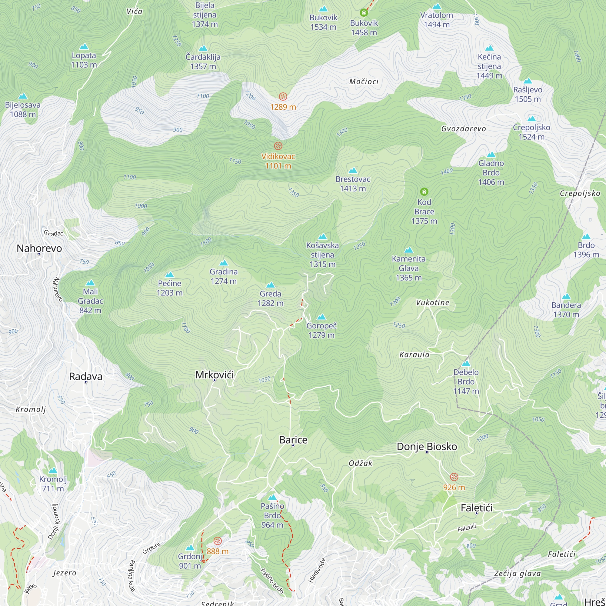Planinarska kuća Čavljak map