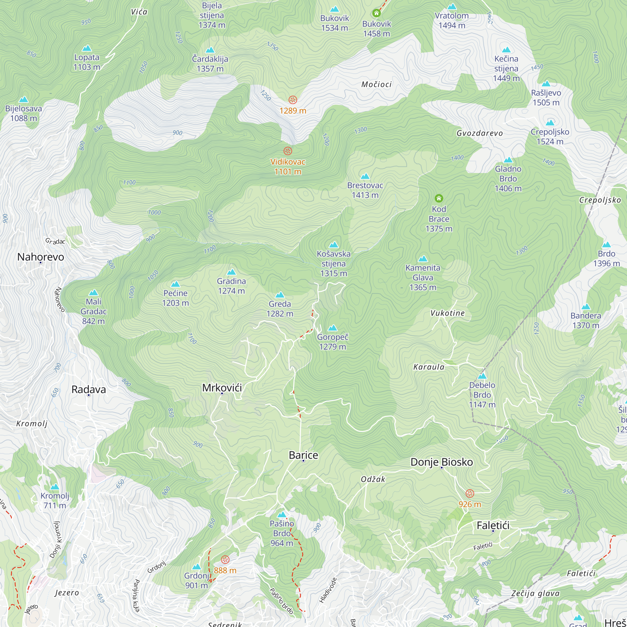 Planinarska kuća Čavljak map