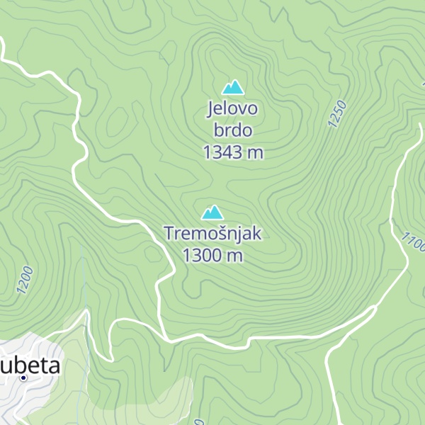 Map of Tremošnjak