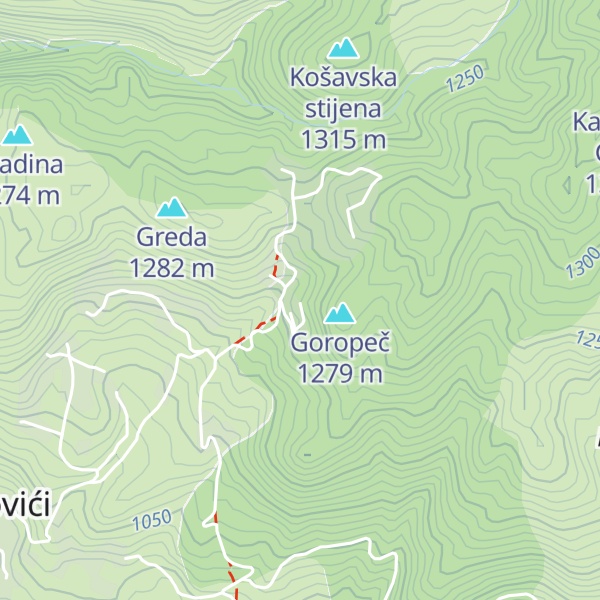 Map of Planinski dom PSD “Džemal Bijedić”