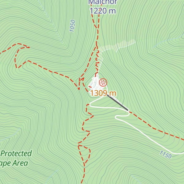 Map of Bezručova chata