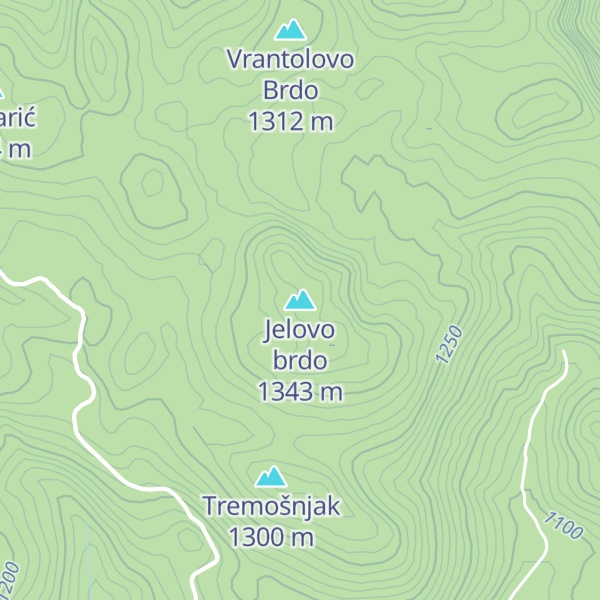 Map of Jelovo brdo