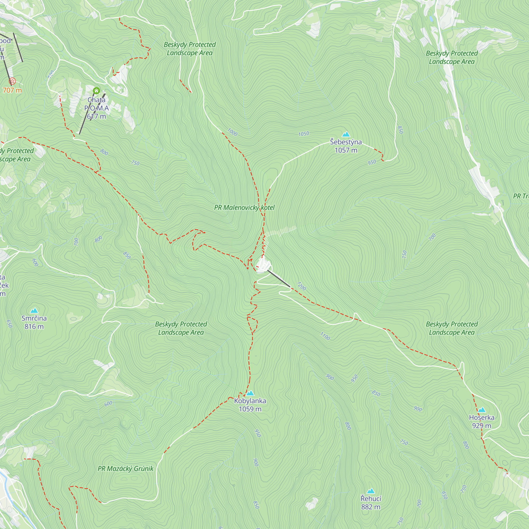 Chata Emil Zátopek - Desítka map