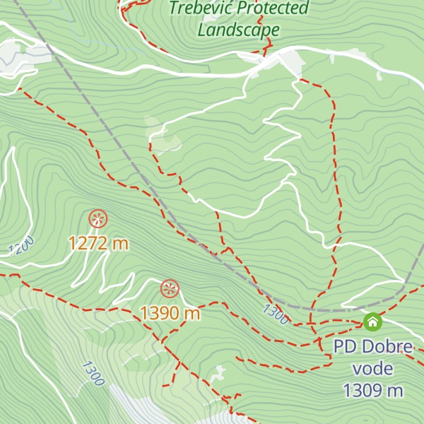 Map of PD Trebević