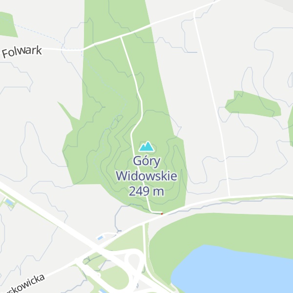 Map of Góry Widowskie