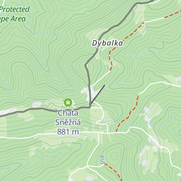 Map of Chata Kmínek