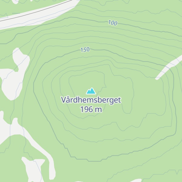 Map of Vårdhemsberget