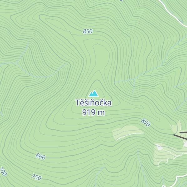 Map of Těšiňočka