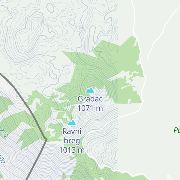 Map of Gradac