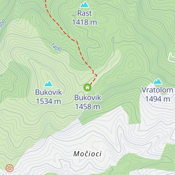 Map of Bukovik