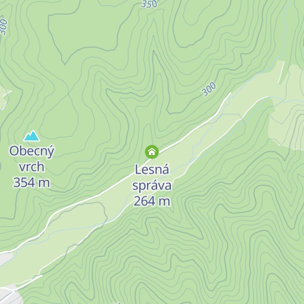 Map of Lesná správa
