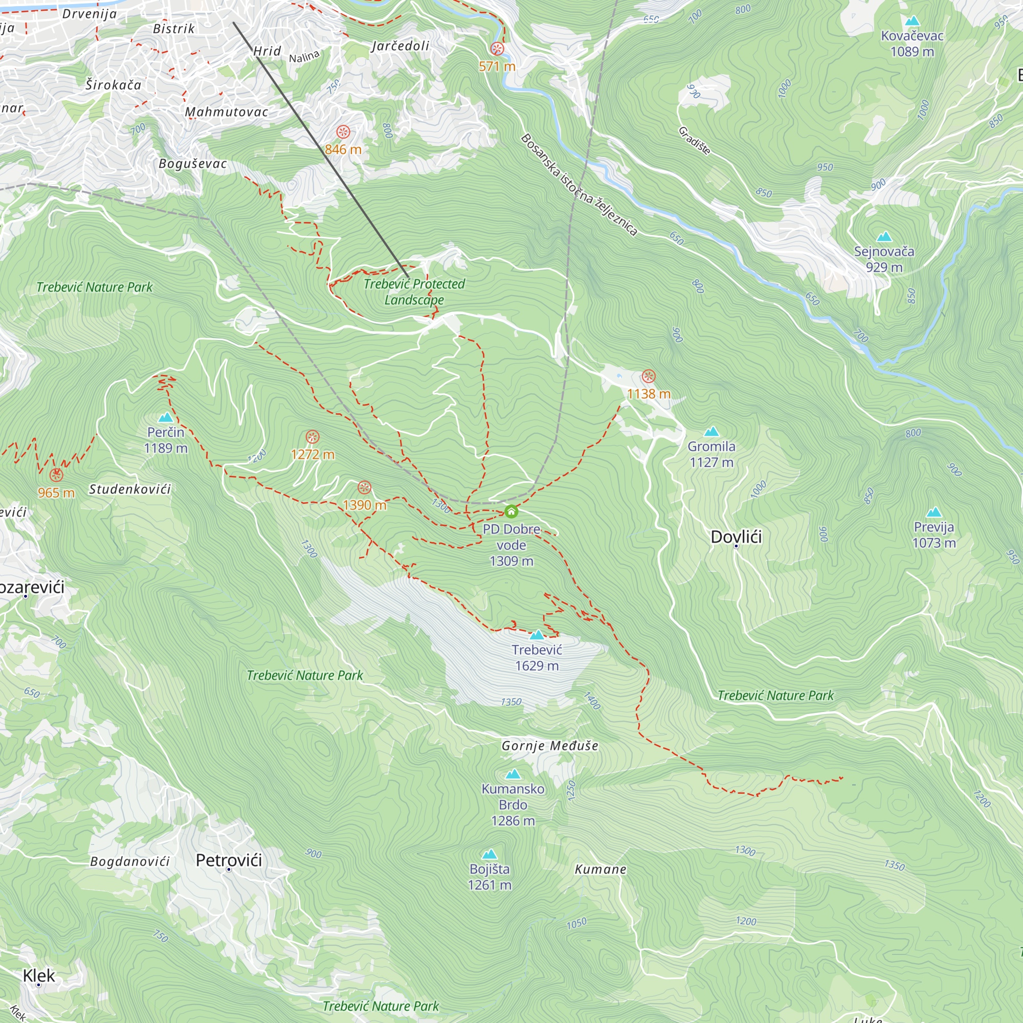 PD Dobre vode map