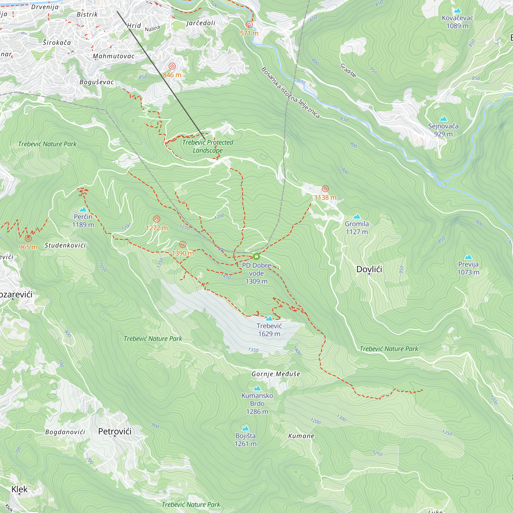 PD Dobre vode map