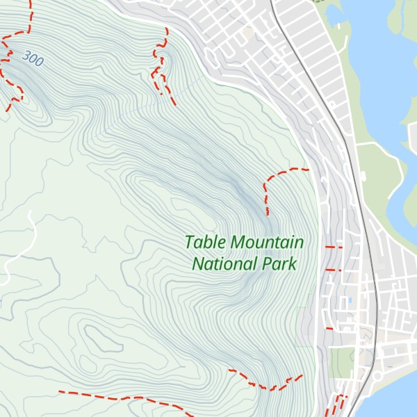 Map of Muizenberg Peak