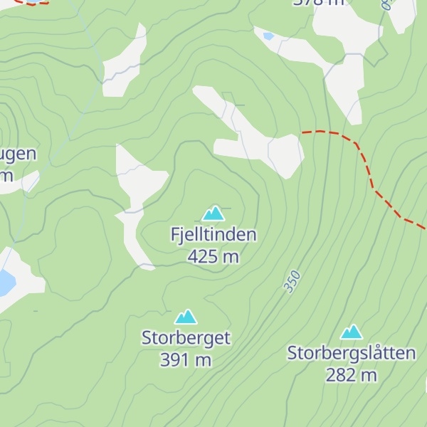 Map of Fjelltinden